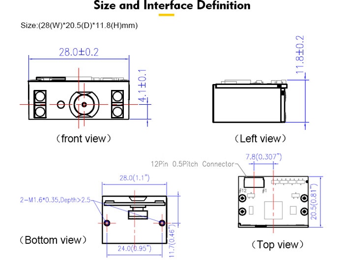 RD12HD 2D Industrial Scanner Module